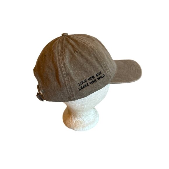 Nissun Cap Heart Design Brown Cotton Adjustable Hat - Picture 2 of 6